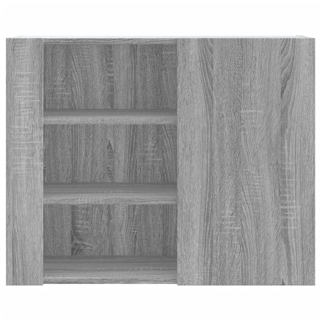 Wall shelf gray Sonoma 75x35x60 cm wood material