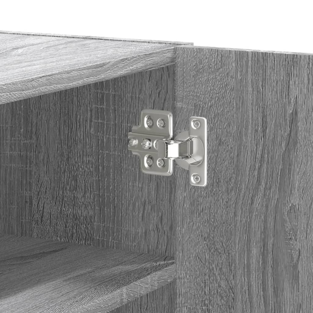 Wall shelf gray Sonoma 75x35x60 cm wood material