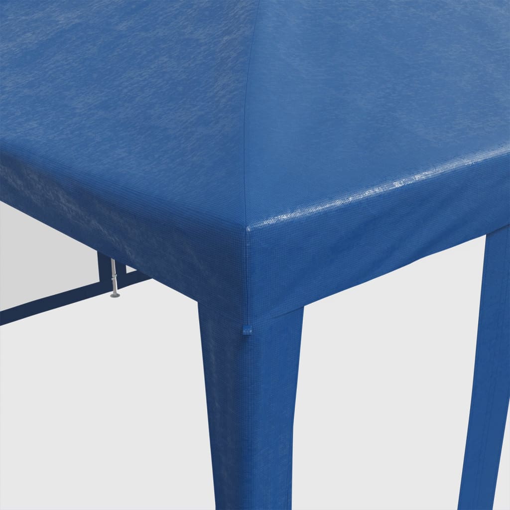 Tente de fête avec 10 panneaux latéraux en maille bleu 6x4 m HDPE