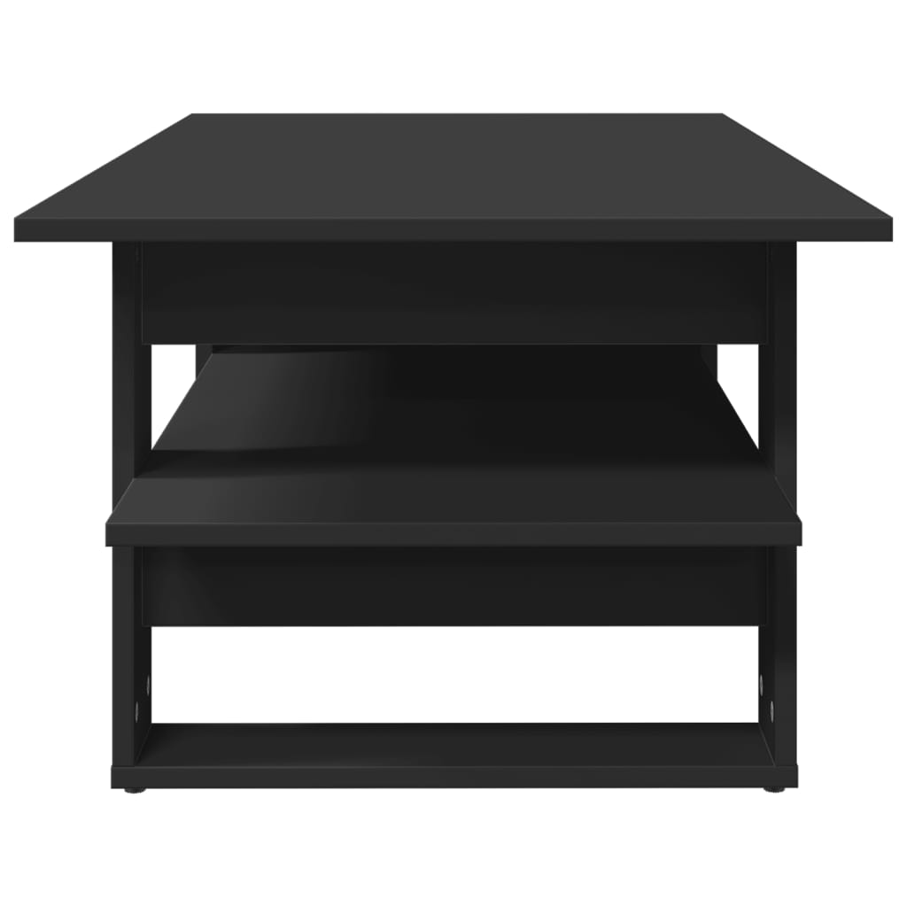 Coffee Table Black 102x55x42 cm Wood Material