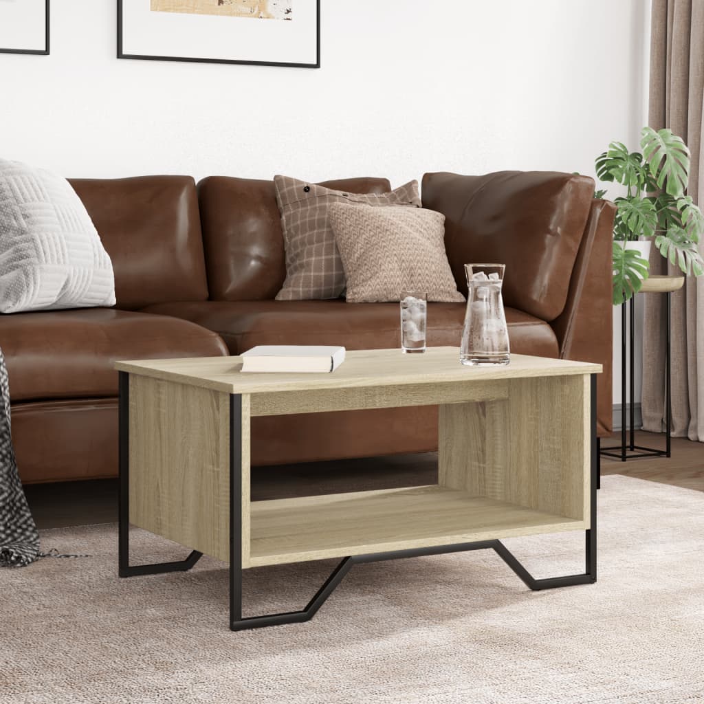 Coffee table Sonoma oak 75x51x40 cm wood material