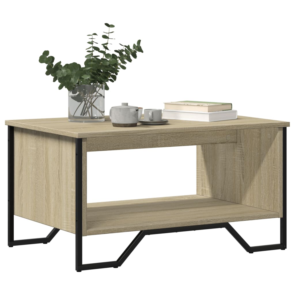 Coffee table Sonoma oak 75x51x40 cm wood material