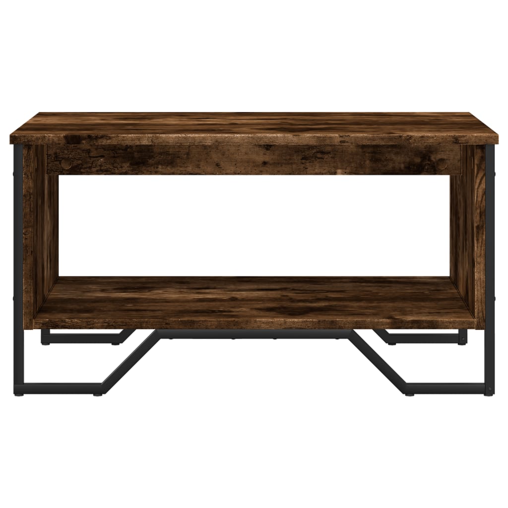 Coffee table smoked oak 75x51x40 cm wood material