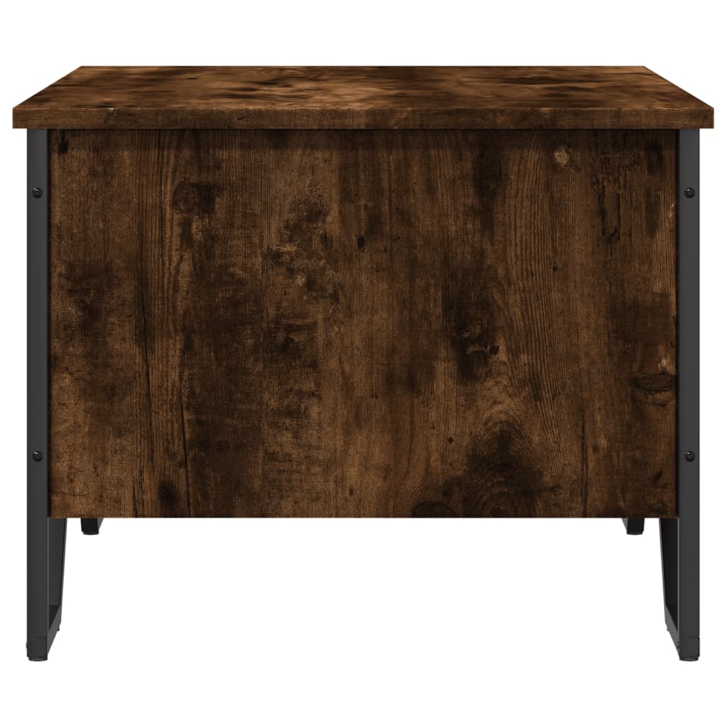 Coffee table smoked oak 75x51x40 cm wood material