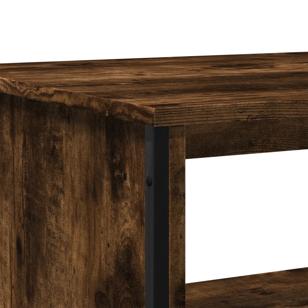 Coffee table smoked oak 75x51x40 cm wood material