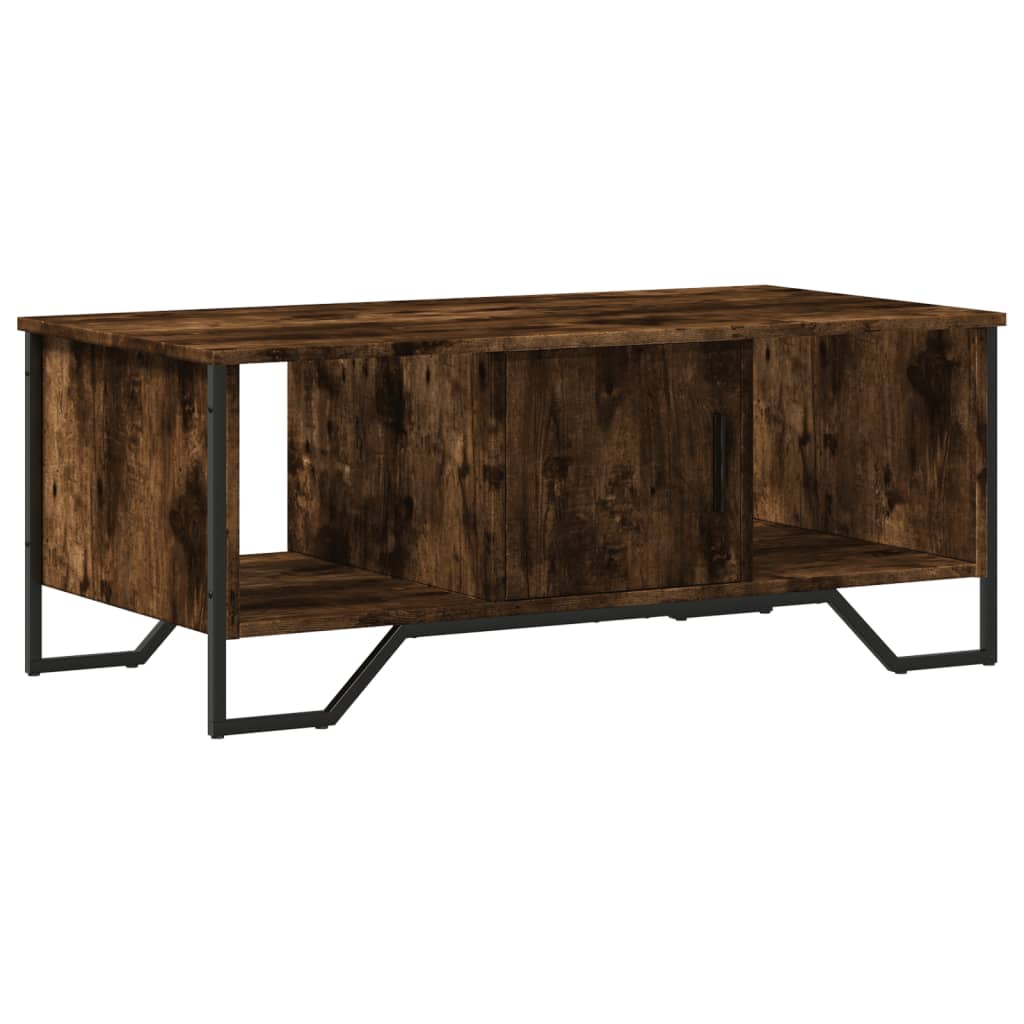 Coffee table smoked oak 100x51x40 cm wood material