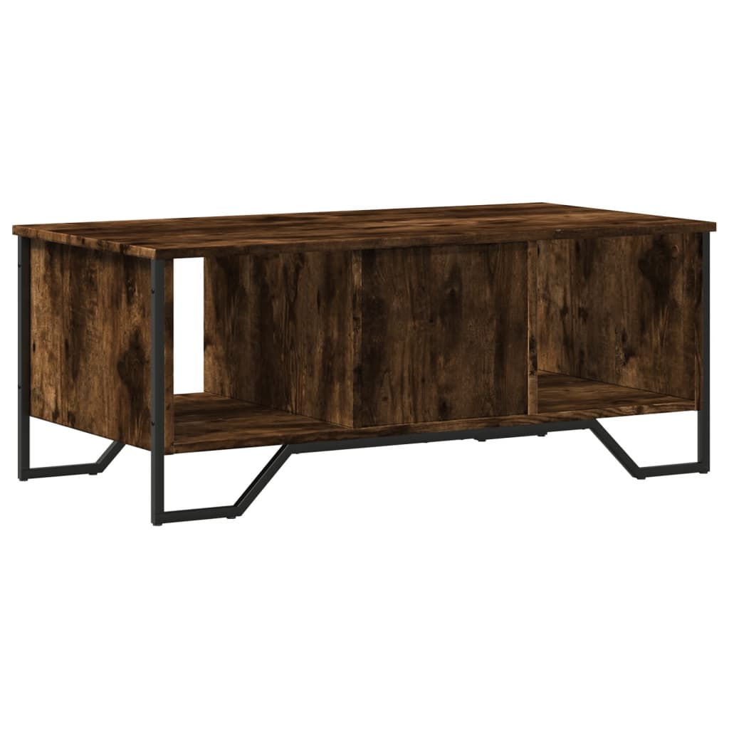 Coffee table smoked oak 100x51x40 cm wood material
