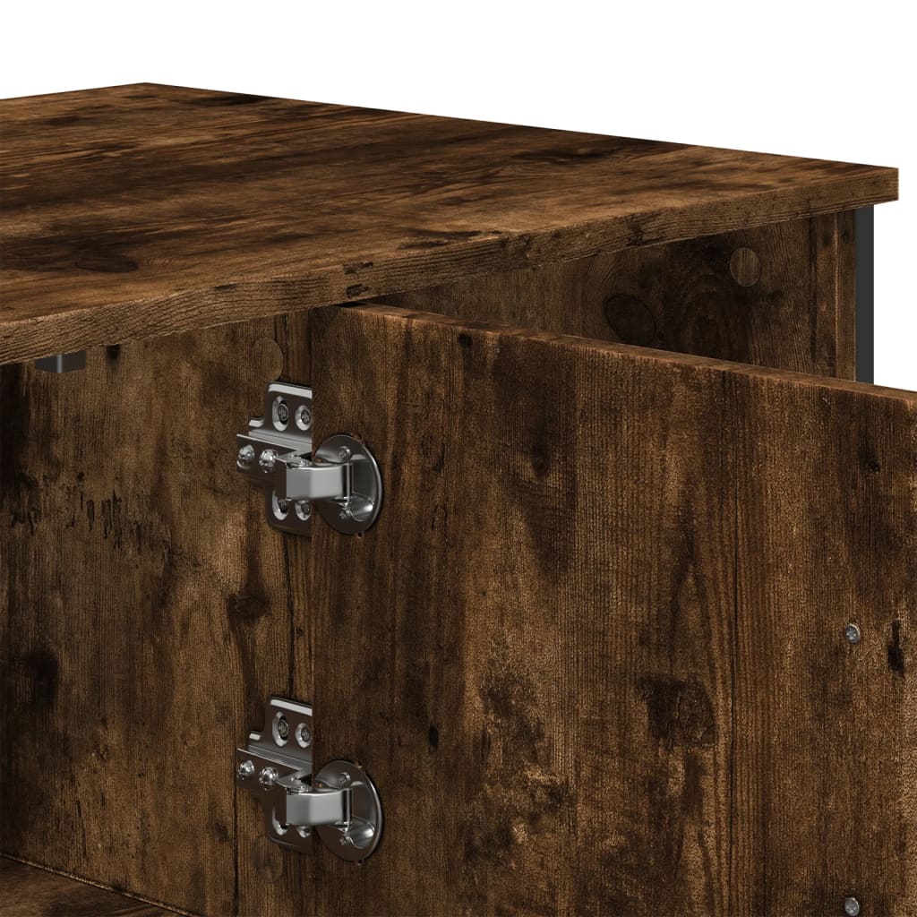 Coffee table smoked oak 100x51x40 cm wood material