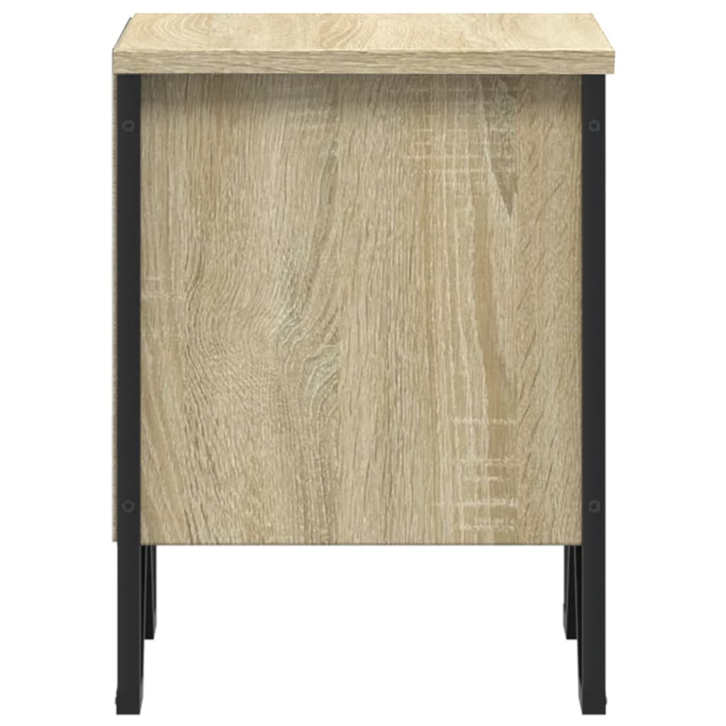Tables de chevet 2 pcs. Chêne Sonoma 40x30x40 cm matériau bois