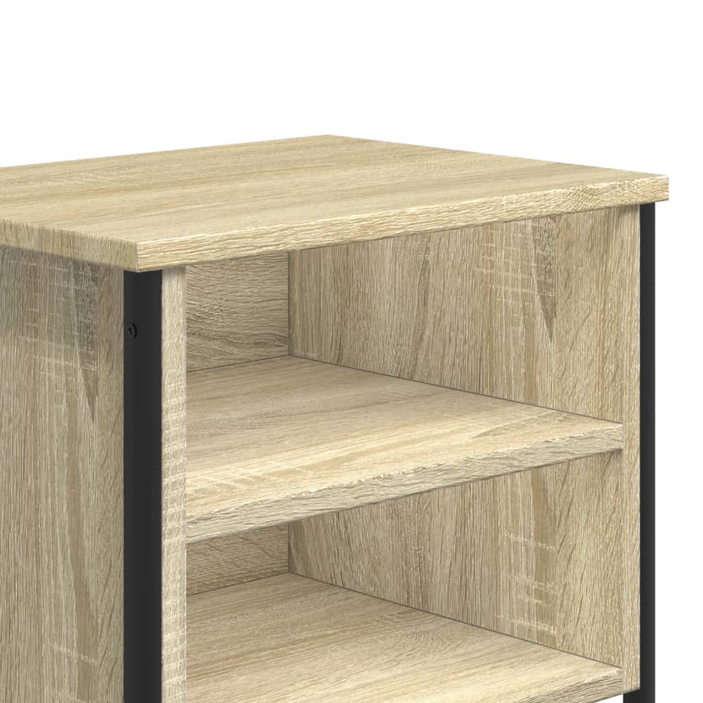 Tables de chevet 2 pcs. Chêne Sonoma 40x30x40 cm matériau bois