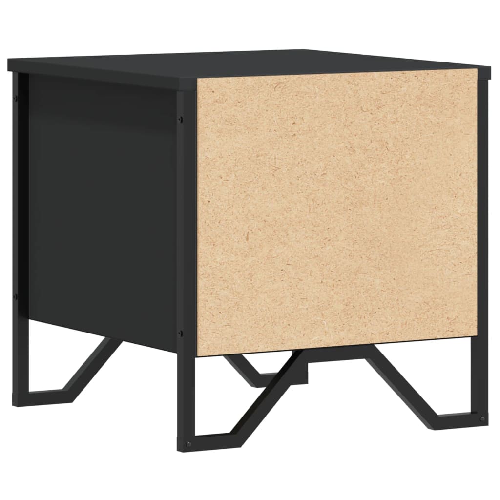 Tables de chevet 2 pcs. Noir 40x41x40 cm en bois