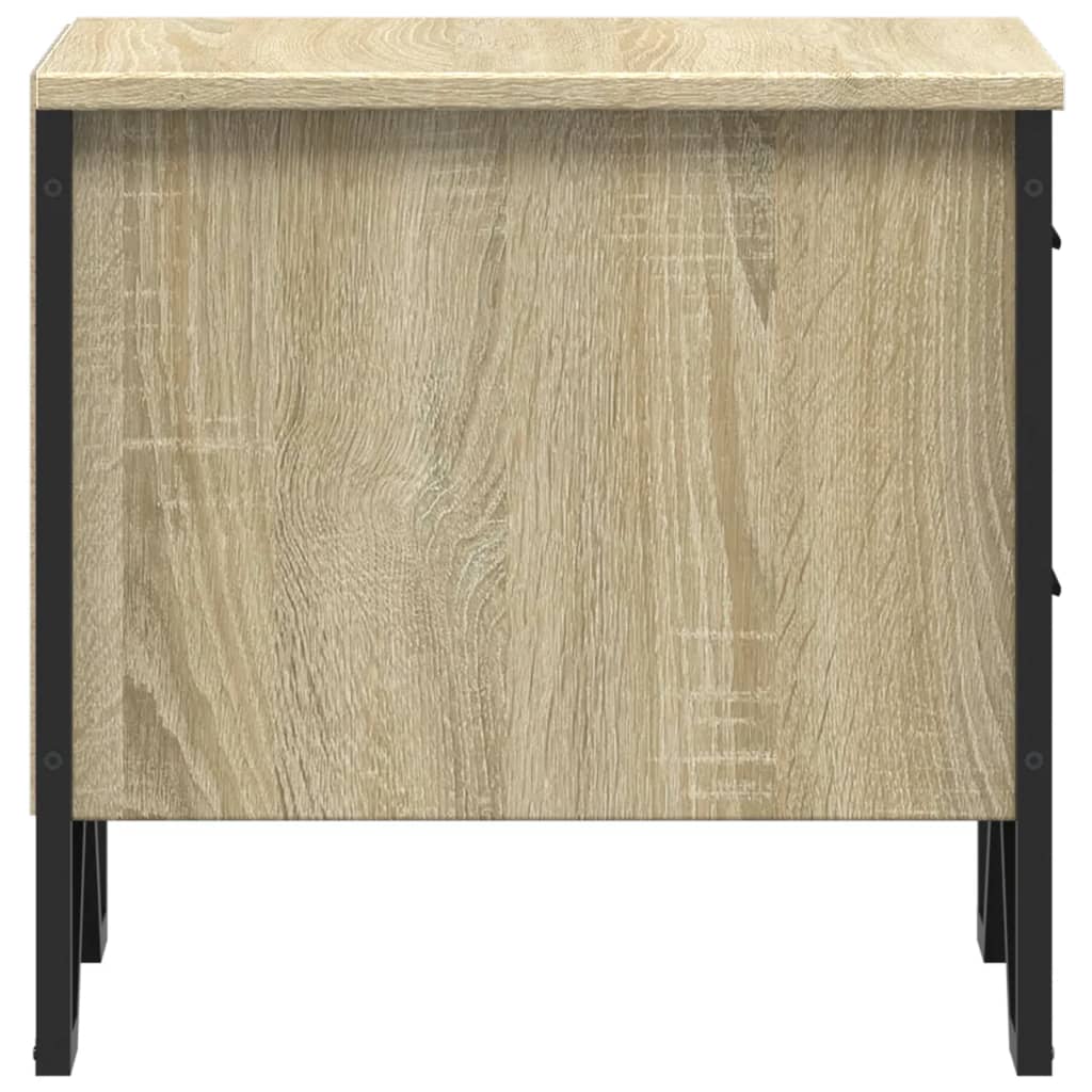 Tables de chevet 2 pcs. Chêne Sonoma 40x41x40 cm matériau bois