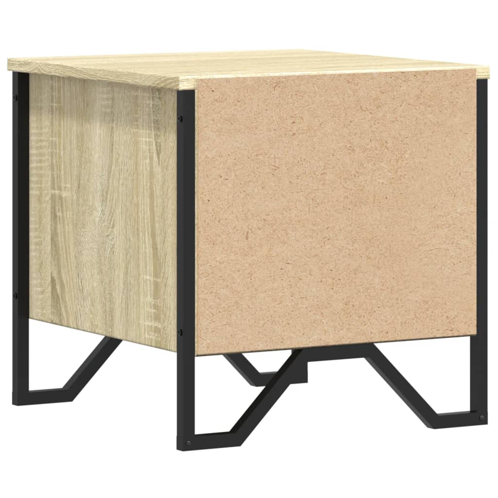 Tables de chevet 2 pcs. Chêne Sonoma 40x41x40 cm matériau bois