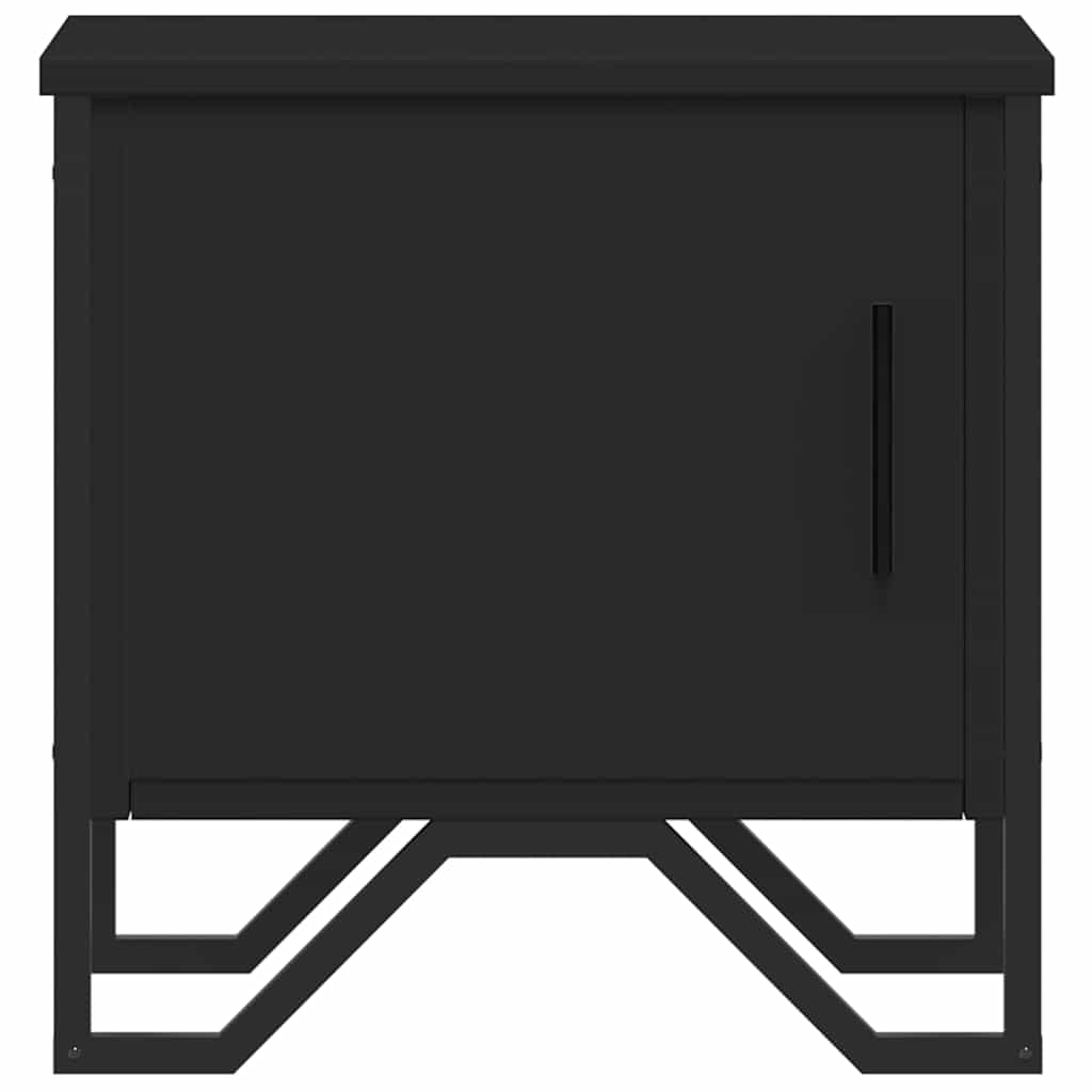 Tables de chevet 2 pcs. Noir 40x30x40 cm en bois