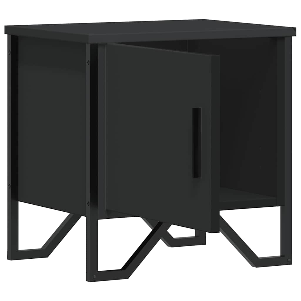 Tables de chevet 2 pcs. Noir 40x30x40 cm en bois