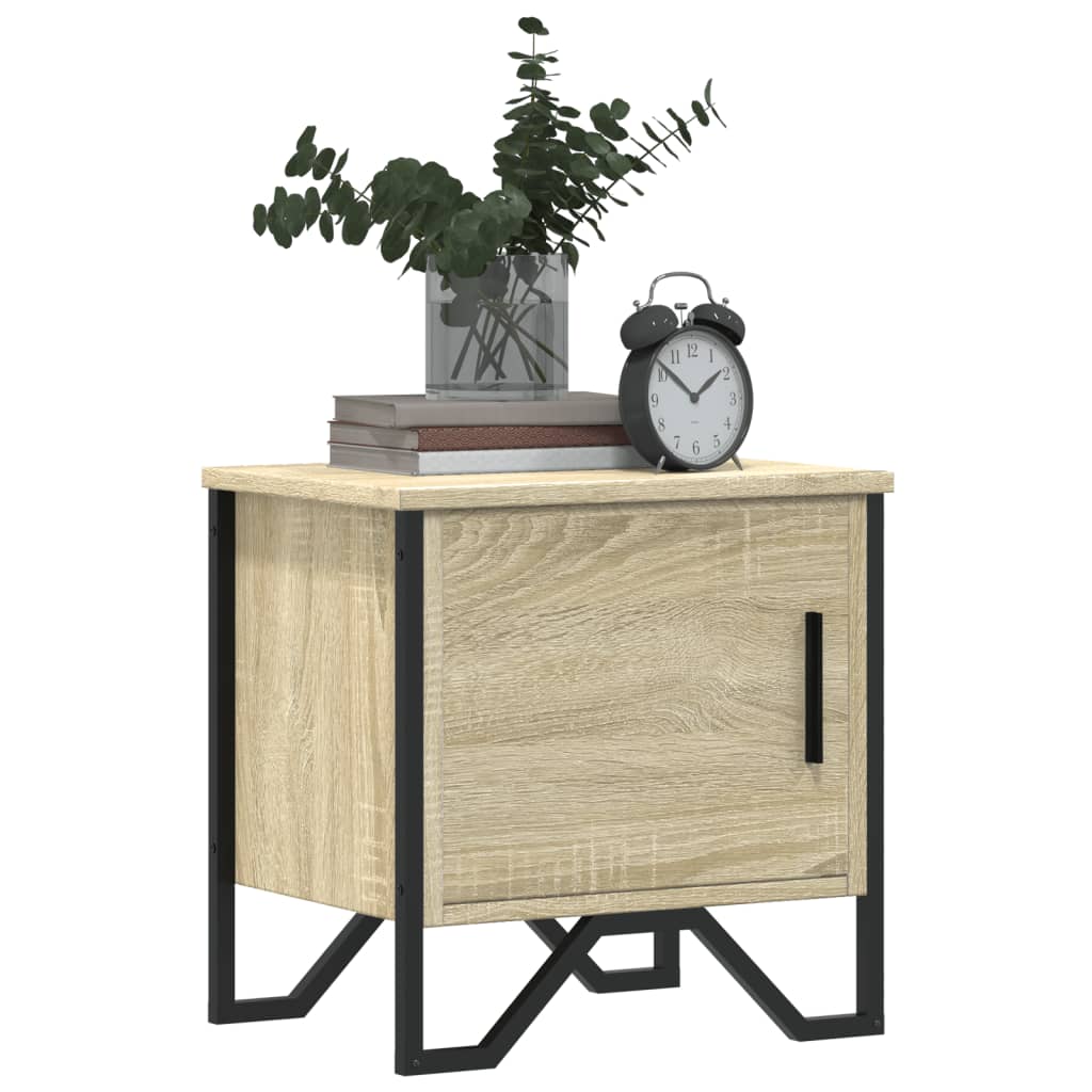 Tables de chevet 2 pcs. Chêne Sonoma 40x30x40 cm matériau bois