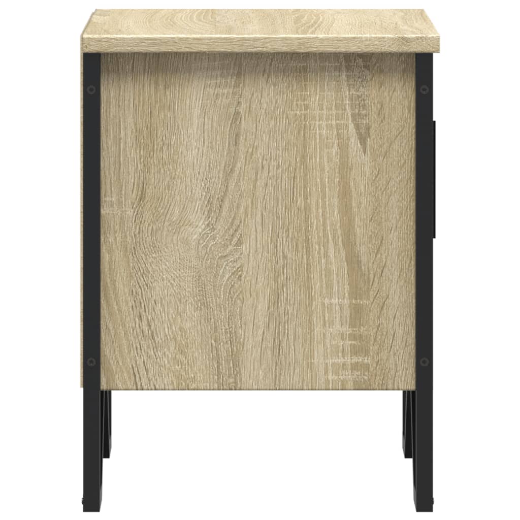 Tables de chevet 2 pcs. Chêne Sonoma 40x30x40 cm matériau bois