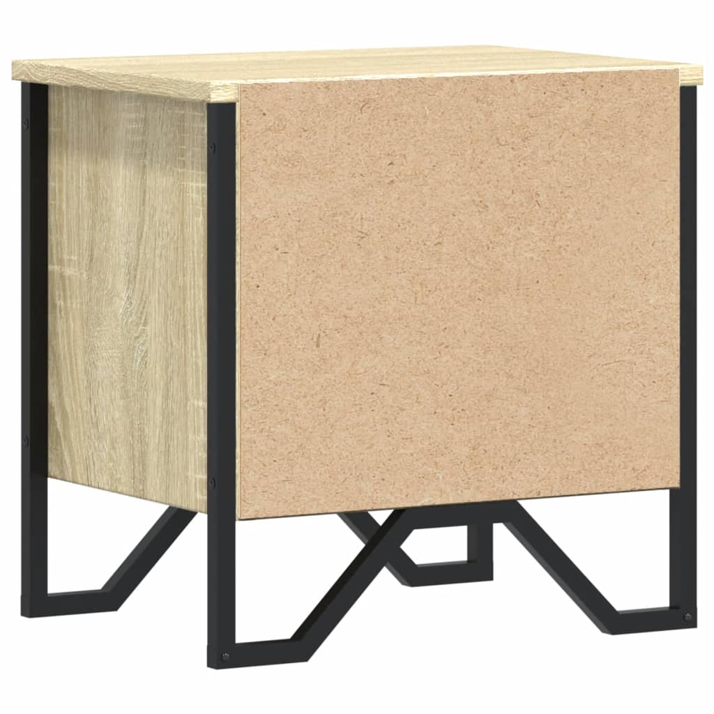 Tables de chevet 2 pcs. Chêne Sonoma 40x30x40 cm matériau bois