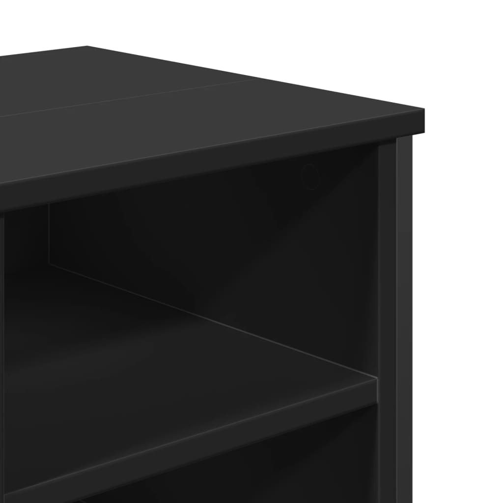 Washbasin Cabinet Black 91x35x60 cm Wood Material