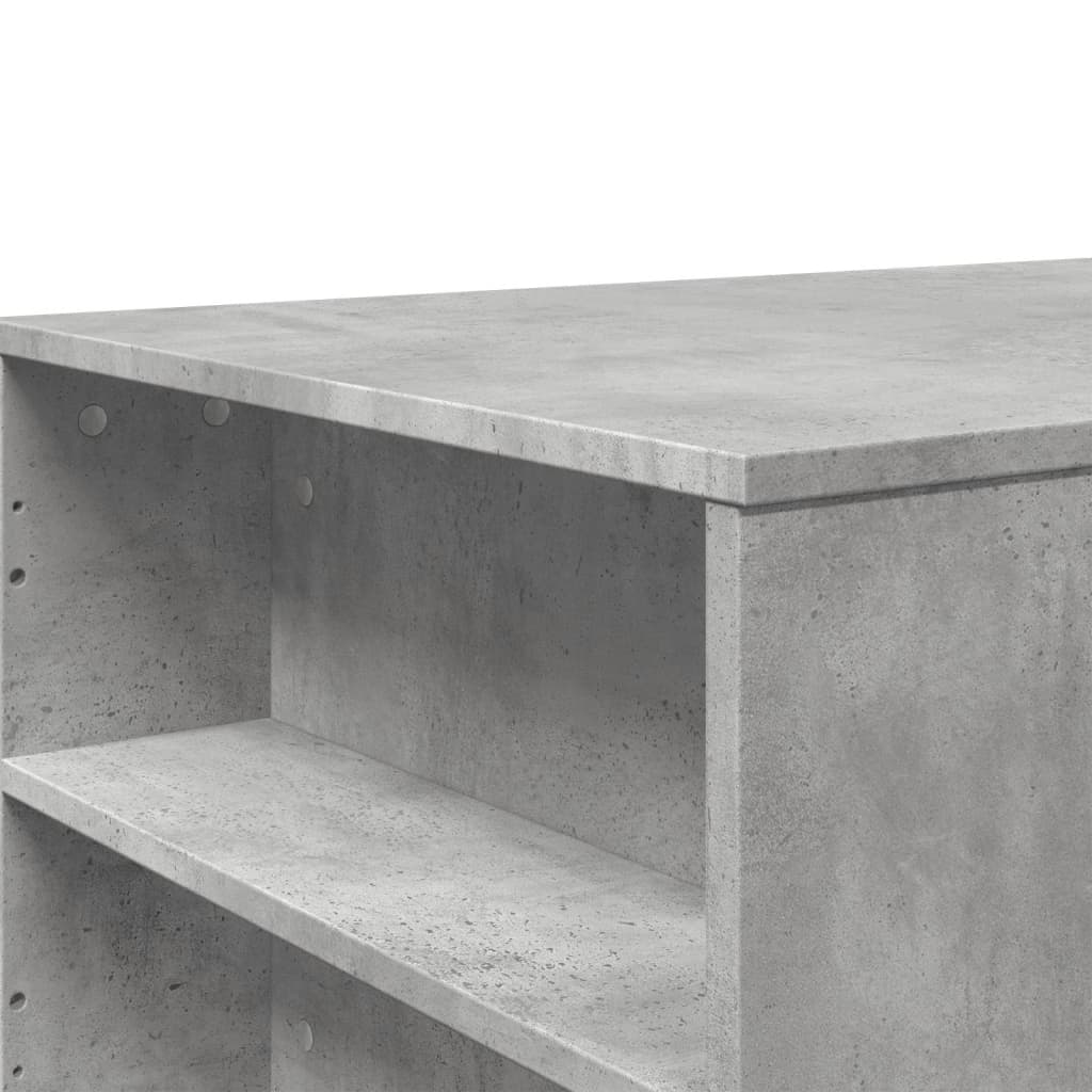 Table basse gris béton 102x55x42 cm en bois
