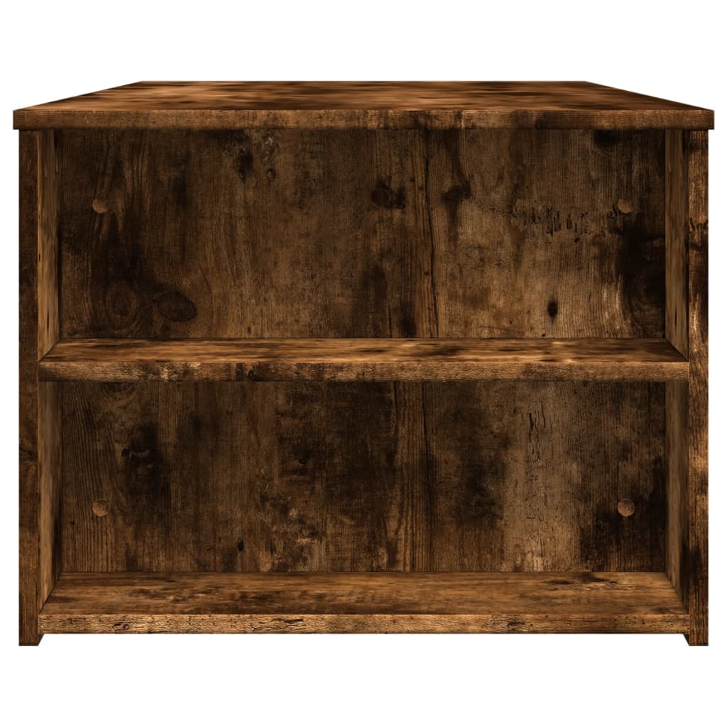 Coffee table smoked oak 102x55x42 cm wood material