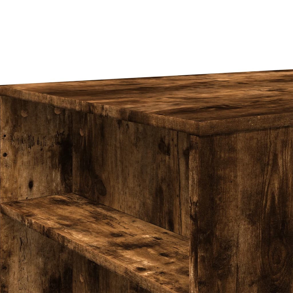 Coffee table smoked oak 102x55x42 cm wood material