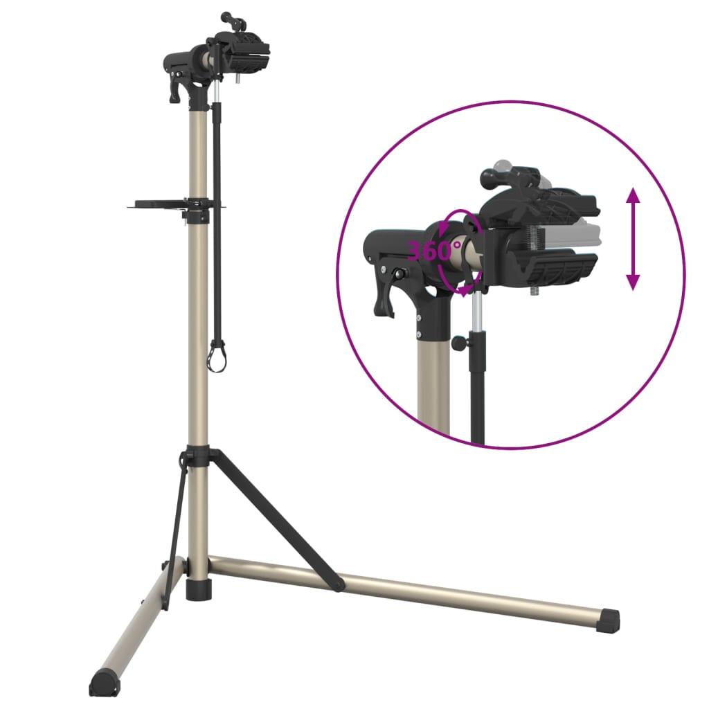 Bicycle Repair Stand Foldable Adjustable 102-160 cm Aluminum