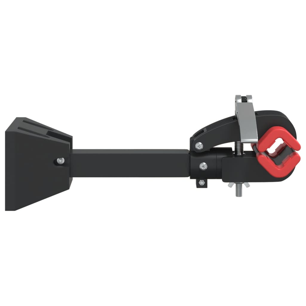 Bicycle Repair Stand Wall Mounted Foldable Red Black Steel