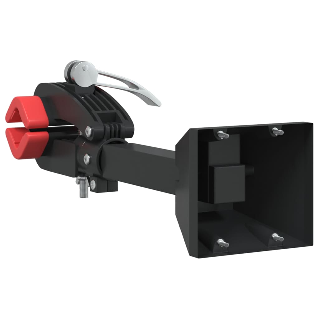 Bicycle Repair Stand Wall Mounted Foldable Red Black Steel
