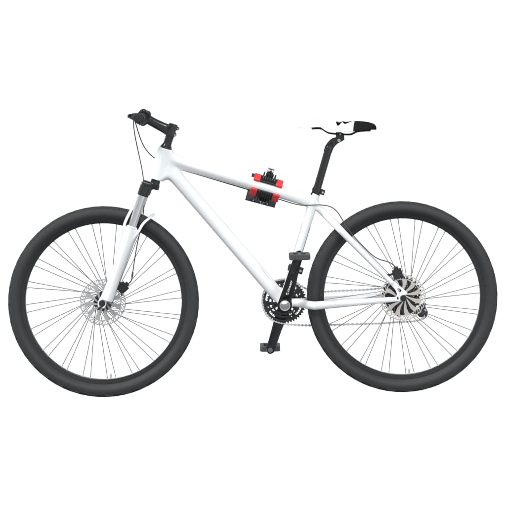 Bicycle Repair Stand Wall Mounted Foldable Red Black Steel