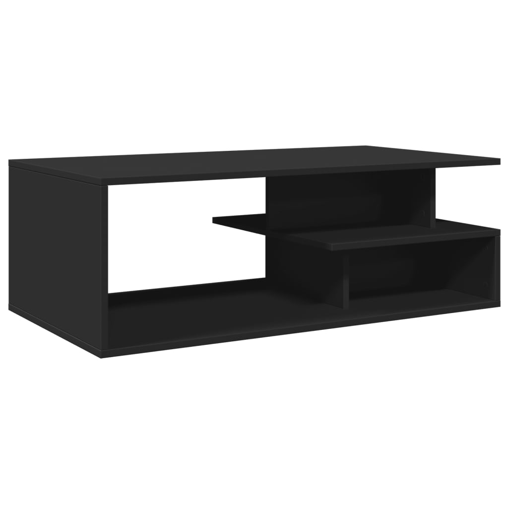 Coffee Table Black 102x55x35 cm Wood Material