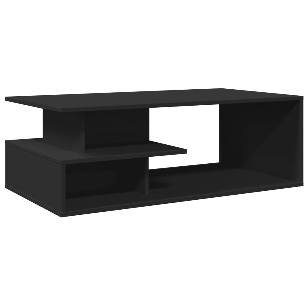 Coffee Table Black 102x55x35 cm Wood Material