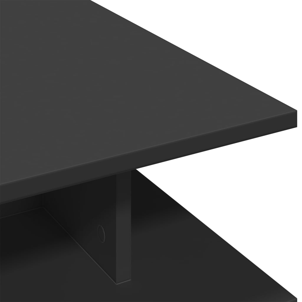 Coffee Table Black 102x55x35 cm Wood Material