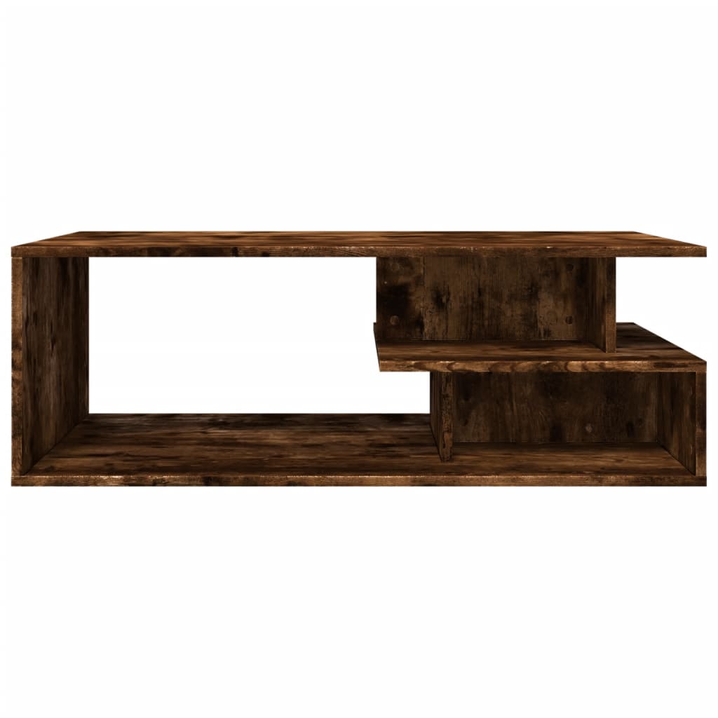 Coffee table smoked oak 102x55x35 cm wood material