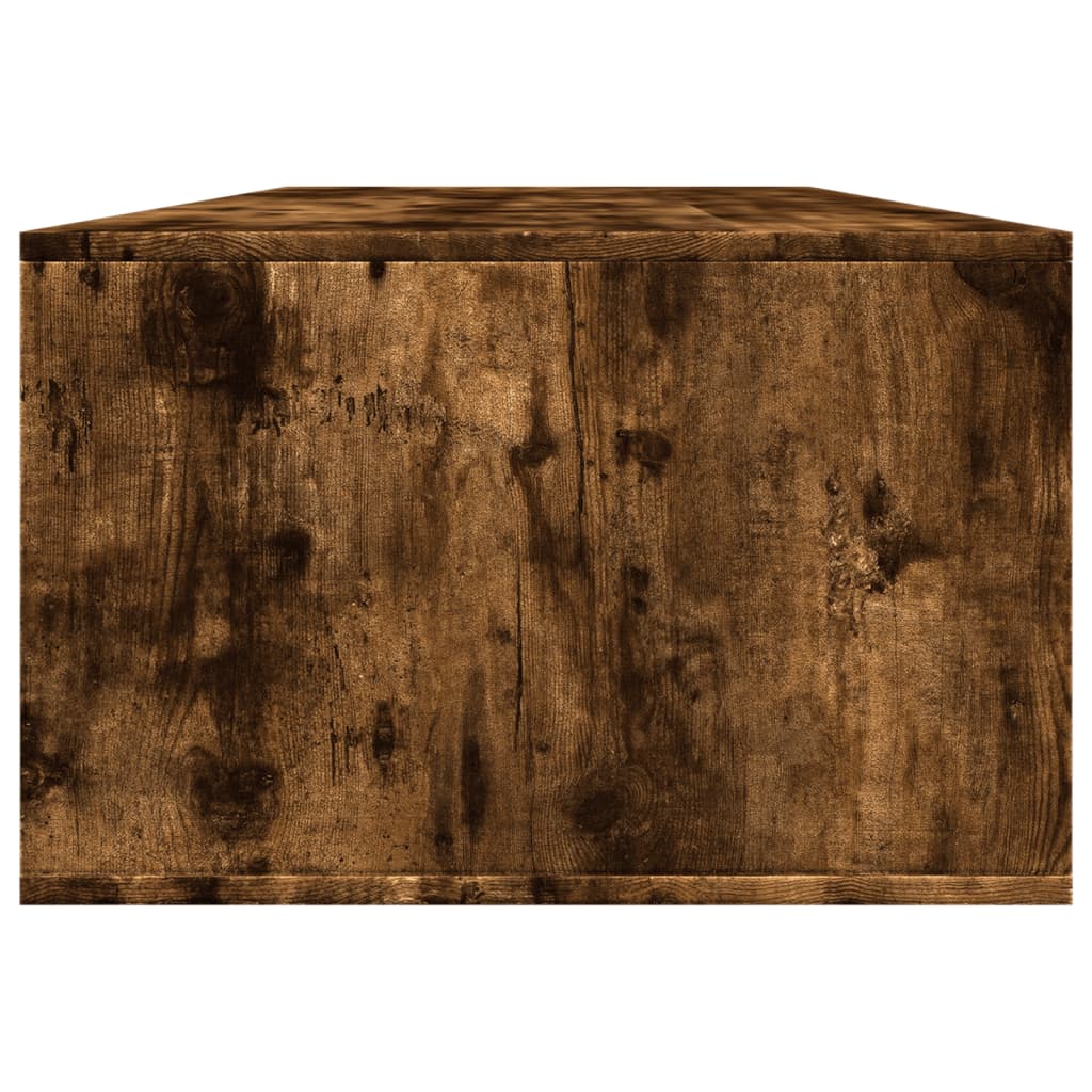 Coffee table smoked oak 102x55x35 cm wood material