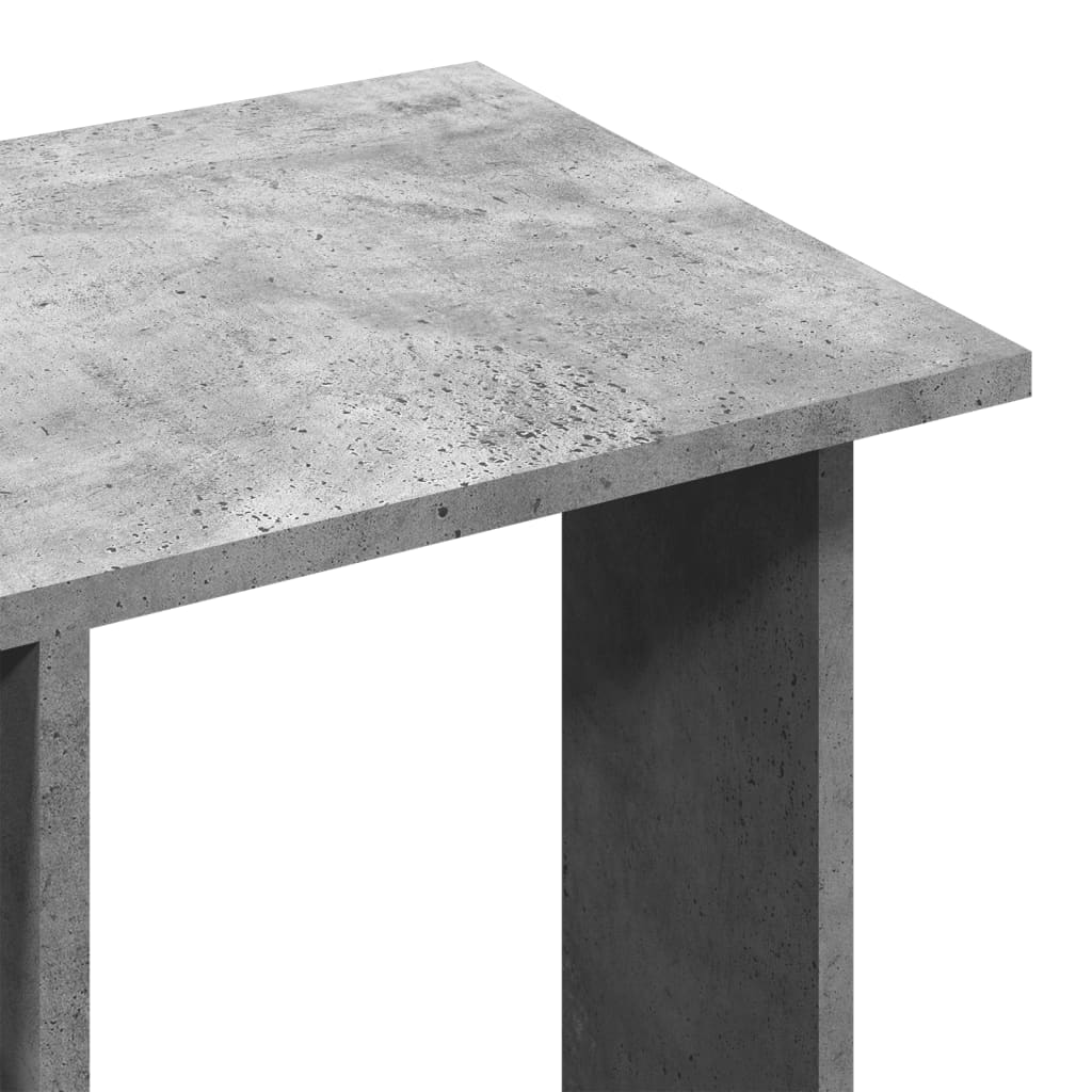Clothes rack with wheels concrete grey 102x38x110 cm wood material