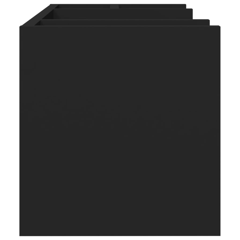 Organisateur de bureau noir 44,5x24x25 cm en bois