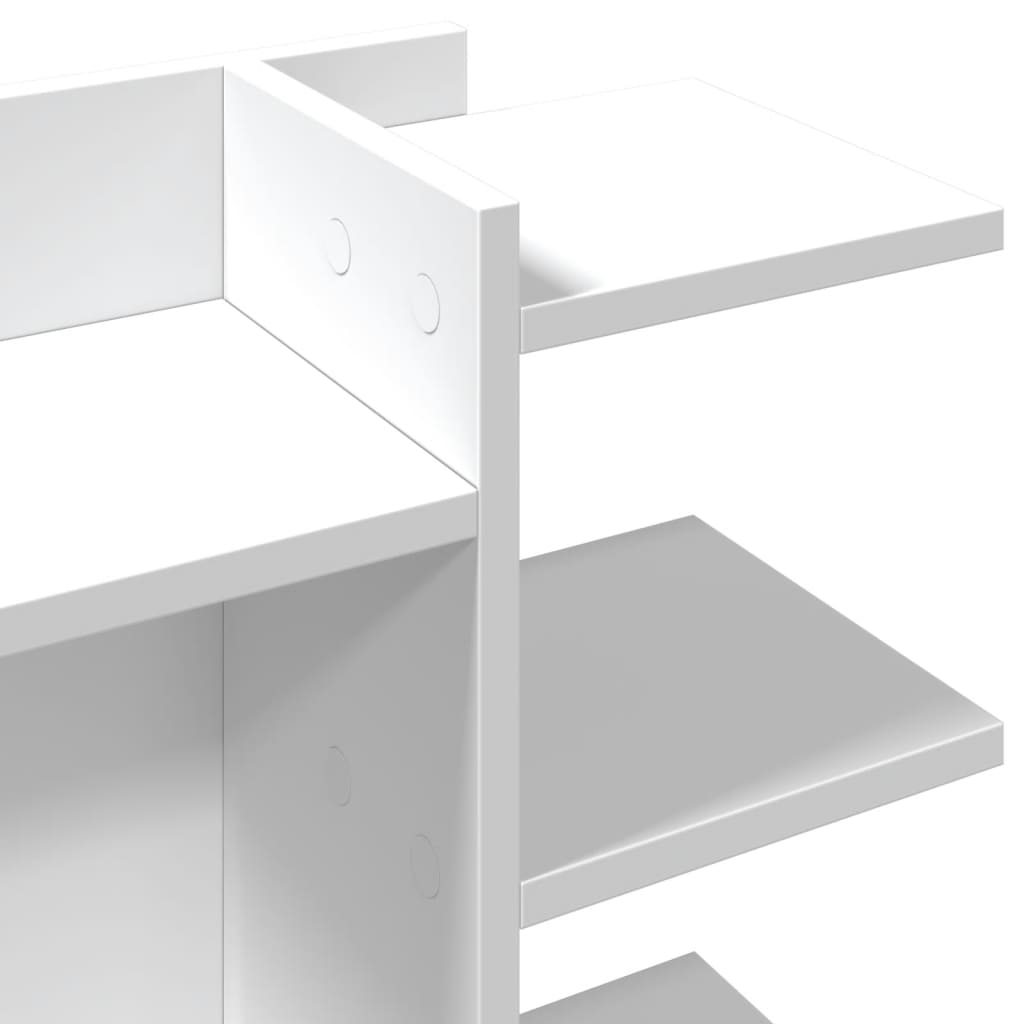 Organisateur de bureau blanc 42x21,5x42 cm en bois