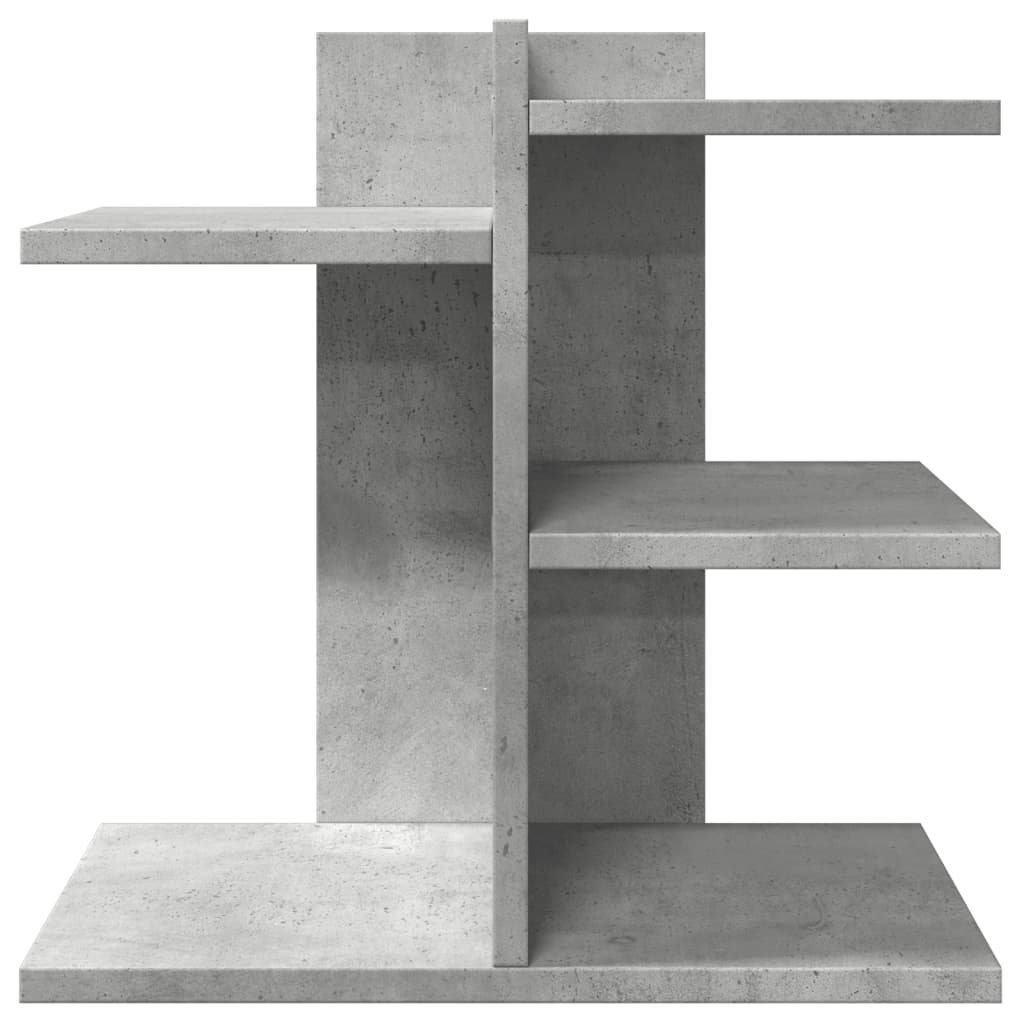 Organisateur de bureau gris béton 42x21,5x42 cm en bois
