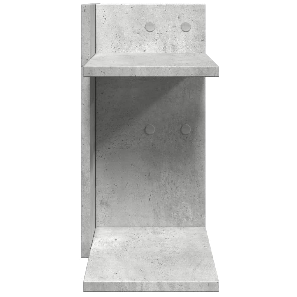 Organisateur de bureau gris béton 42x21,5x42 cm en bois