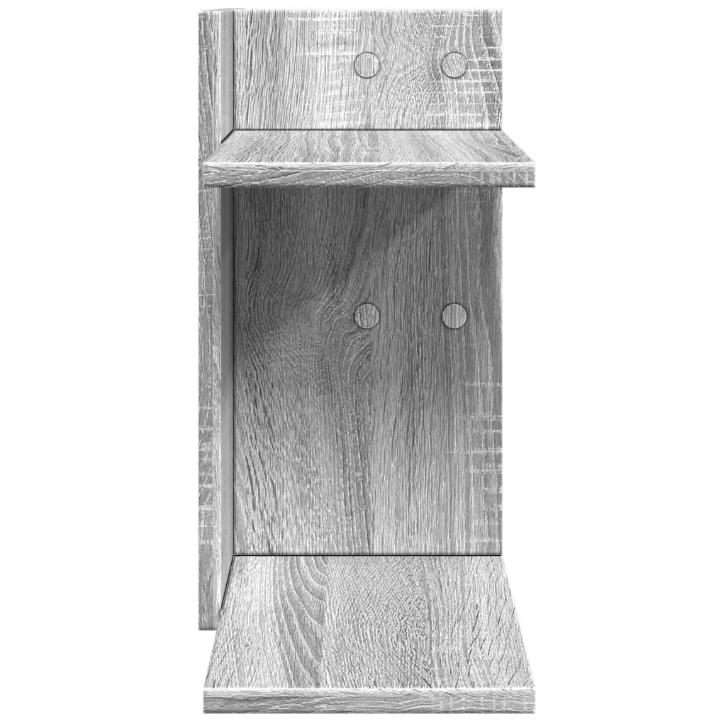 Organisateur de bureau gris Sonoma 42x21,5x42 cm en bois