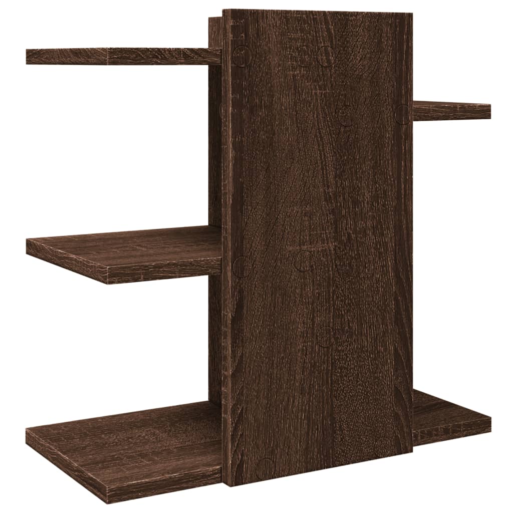 Organisateur de bureau aspect chêne 42x21,5x42 cm en bois