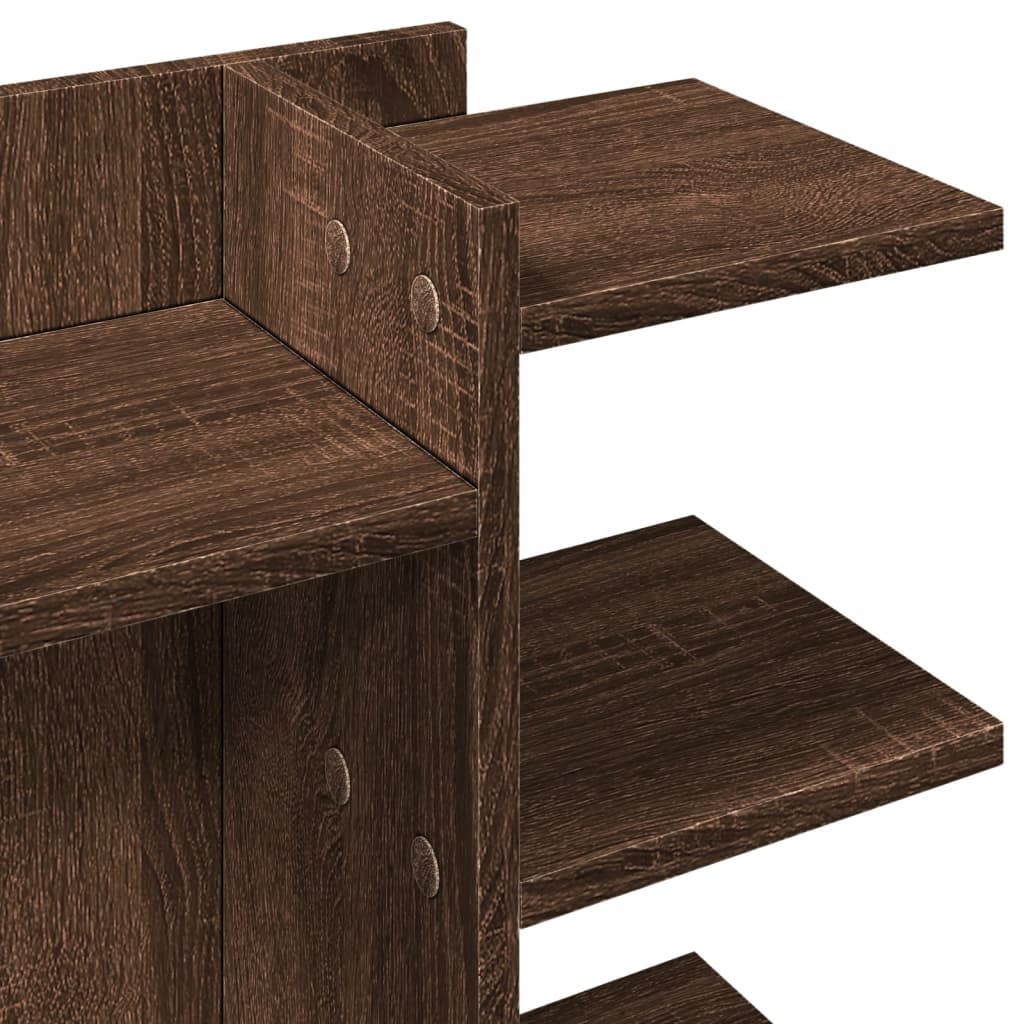 Organisateur de bureau aspect chêne 42x21,5x42 cm en bois
