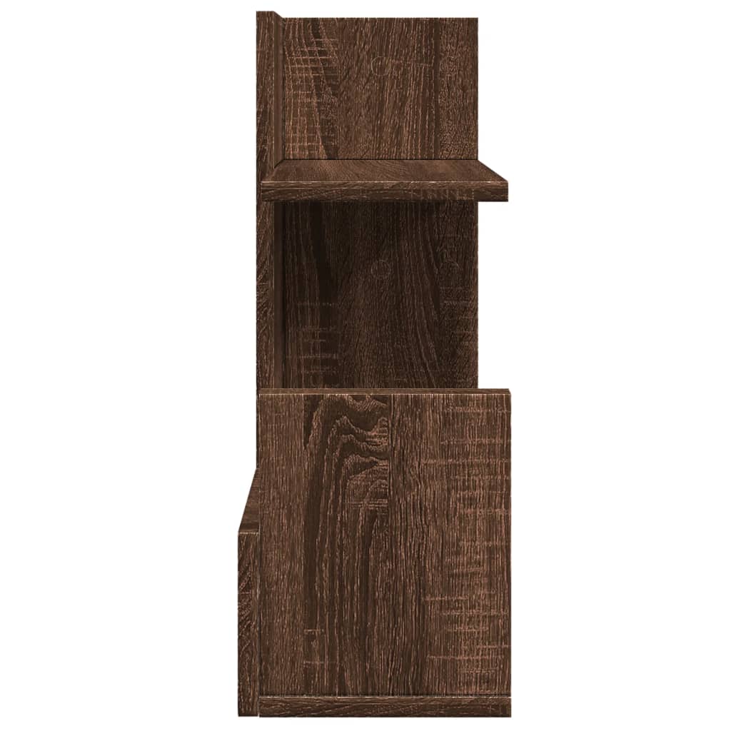 Organisateur de bureau aspect chêne 49x20x52,5 cm en bois