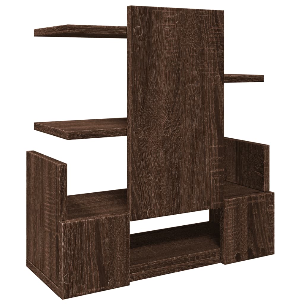 Organisateur de bureau aspect chêne 49x20x52,5 cm en bois