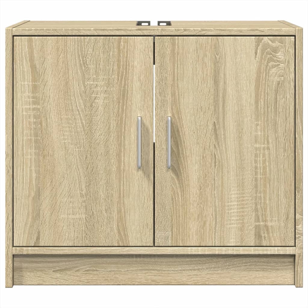 Washbasin base cabinet Sonoma oak 63x29x55 cm wood material