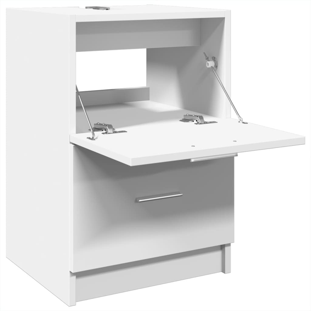 Washbasin Cabinet White 40x37x59 cm Wood Material