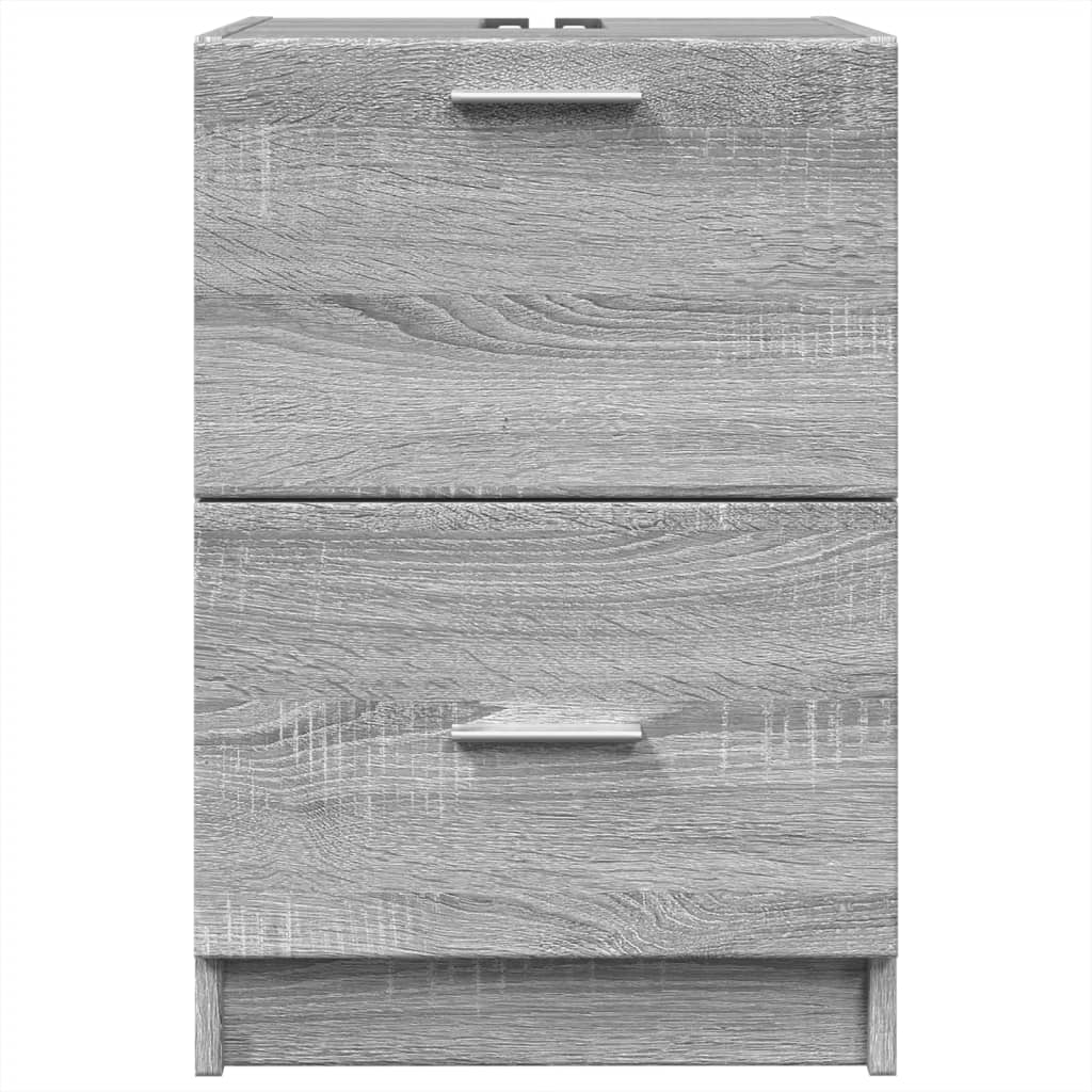 Washbasin Cabinet Grey Sonoma 40x37x59 cm Wood Material