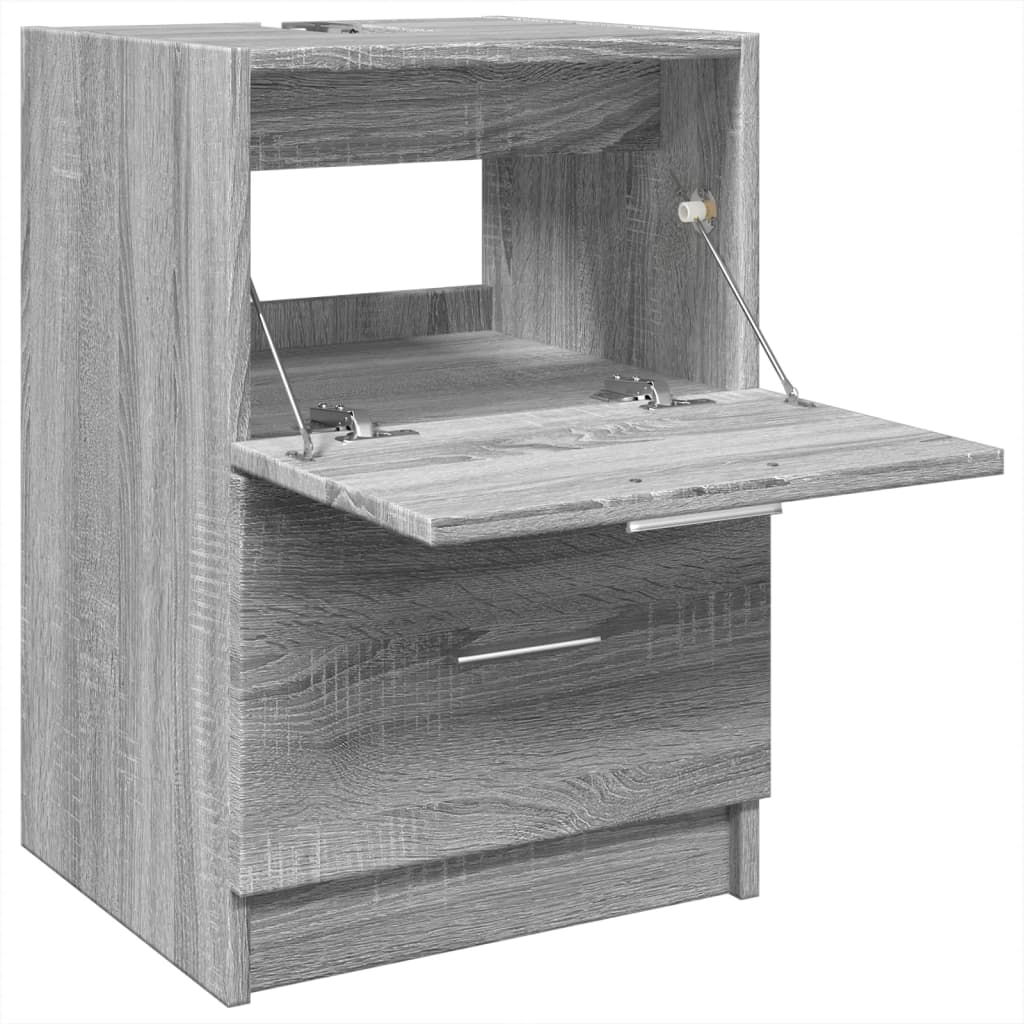 Washbasin Cabinet Grey Sonoma 40x37x59 cm Wood Material
