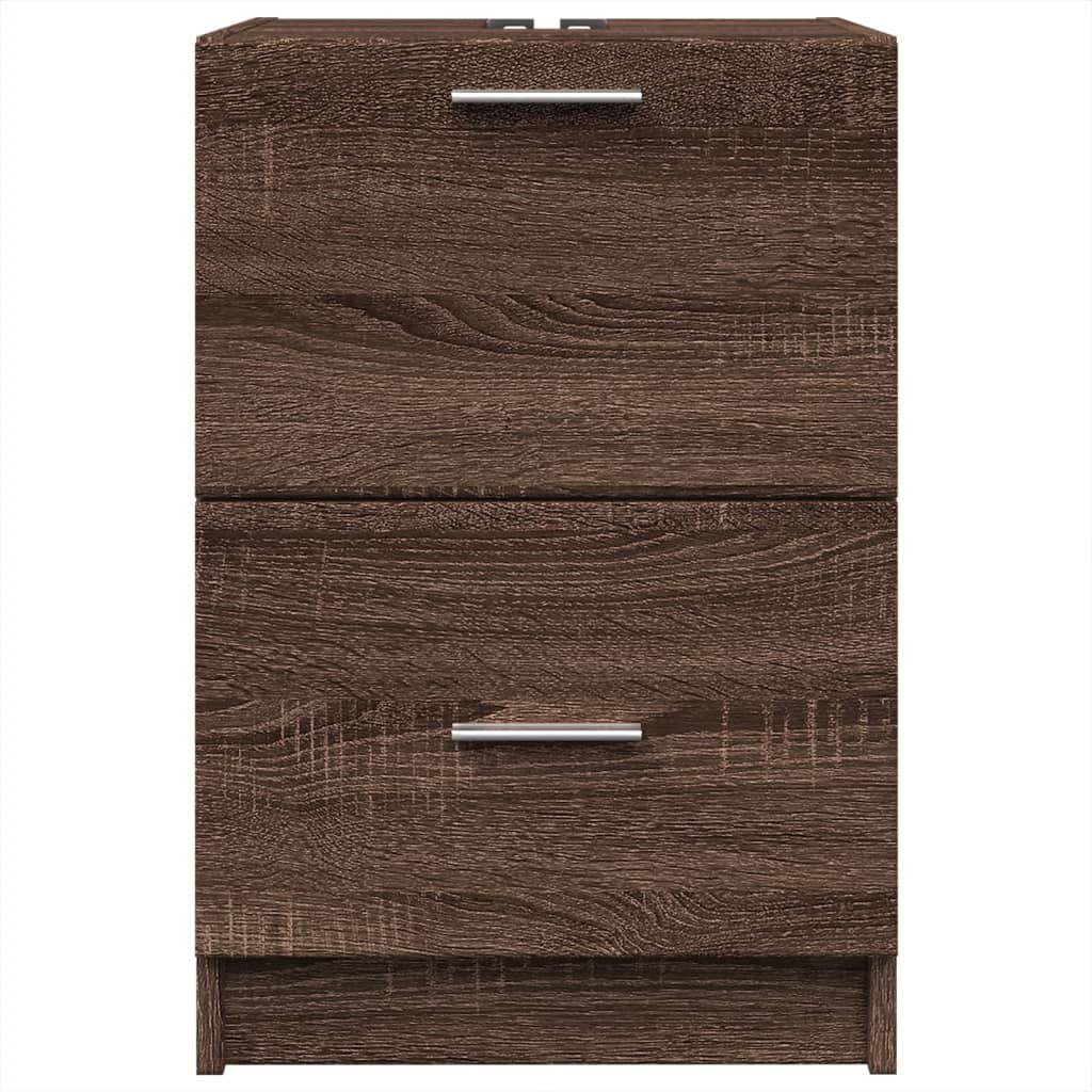 Washbasin Cabinet Brown Oak Look 40x37x59 cm